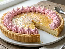 Tarta de coco con merengue