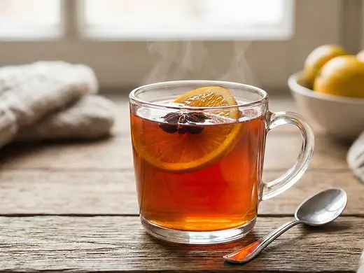 Ponche de brandy caliente