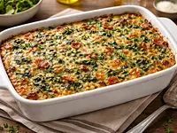 Pastel de acelgas y tocino