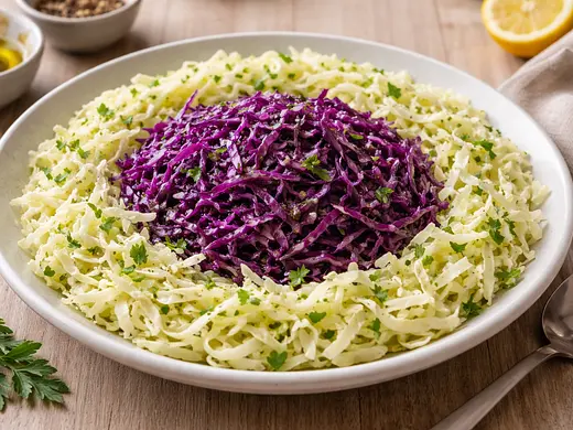 Ensalada de Col y Lombarda en Vinagreta