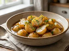 Nabos Guisados en Caldo de Carne