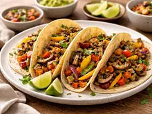 Tacos de alambre de verduras
