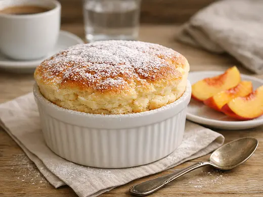 Soufflé de Durazno