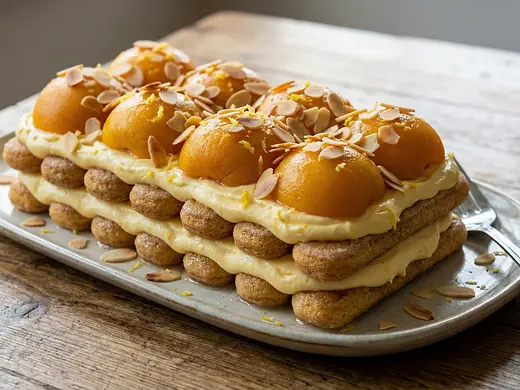 Pastel australiano de durazno