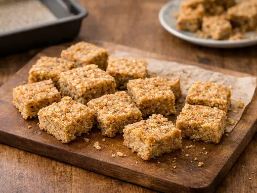 Barritas suaves de avena con coco y limón