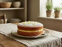 Bizcocho de crema y limón