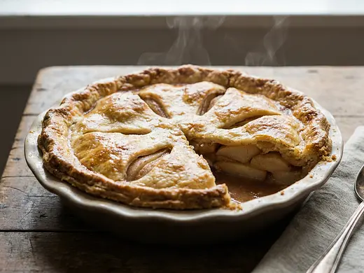 Tarta de peras con un toque de cayena